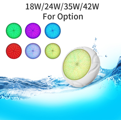 12V वाटरप्रूफ पूल लाइट्स 18W - 35W IP68 RGB कलर चेंजिंग LED पूल लाइट्स