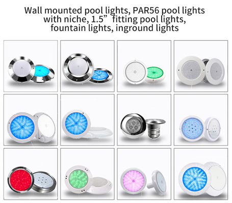 SMD2835 18w LED कलर चेंजिंग पूल लाइट्स कूल व्हाइट