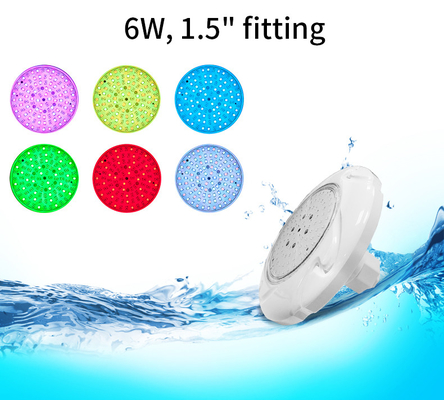 टिकाऊ 6W RGB एलईडी स्विमिंग पूल लाइट, मल्टीकलर इनग्राउंड एलईडी पूल लाइट स्थिरता