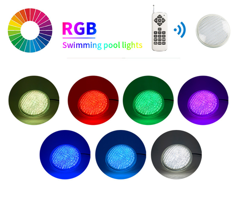 PAR56 प्लास्टिक RGB LED पूल लाइट एस्ट्रल रिप्लेसमेंट 18W 12V AC